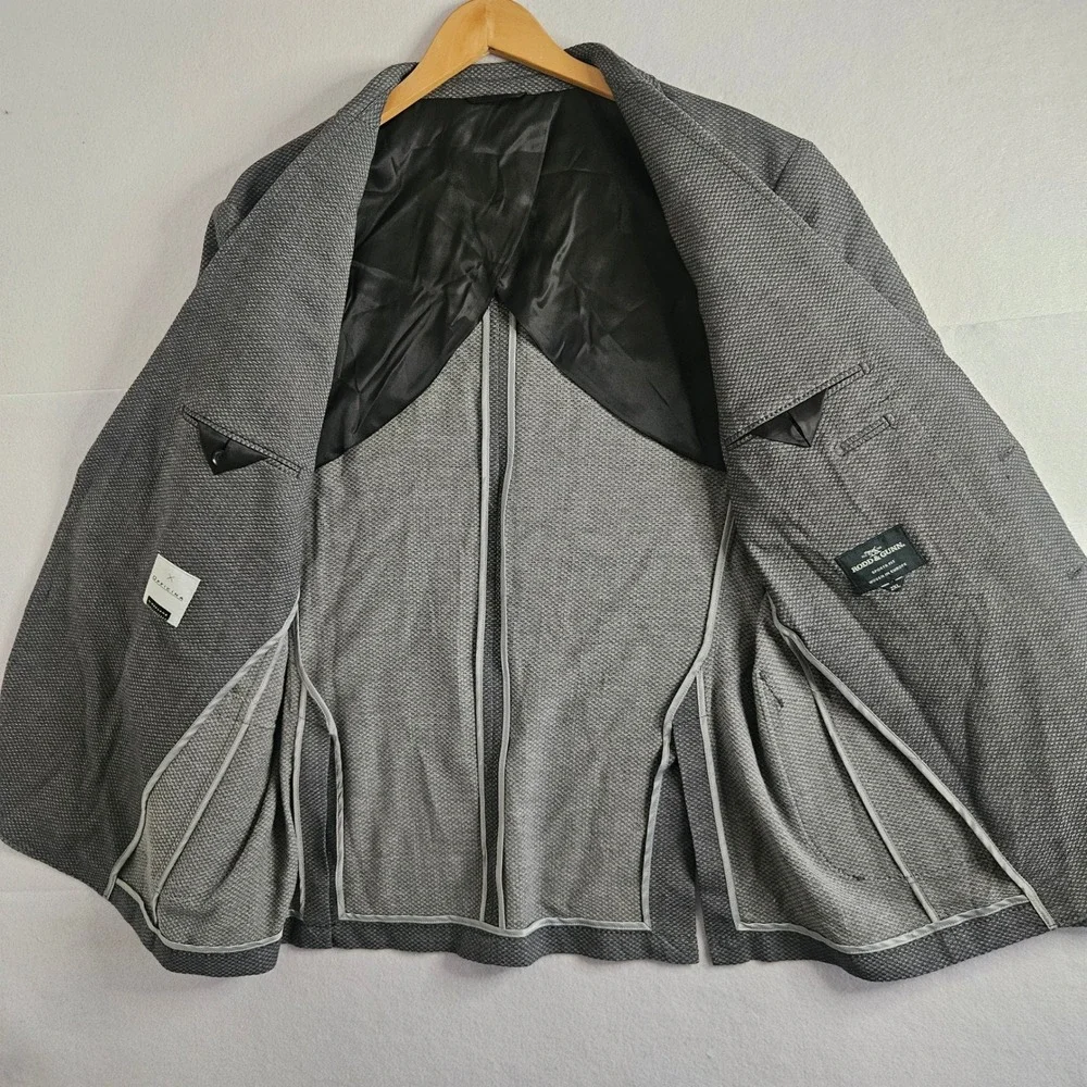 Rodd & Gunn Mens 2XL Grey Textured Sport Coat Officina by Marlane Blazer